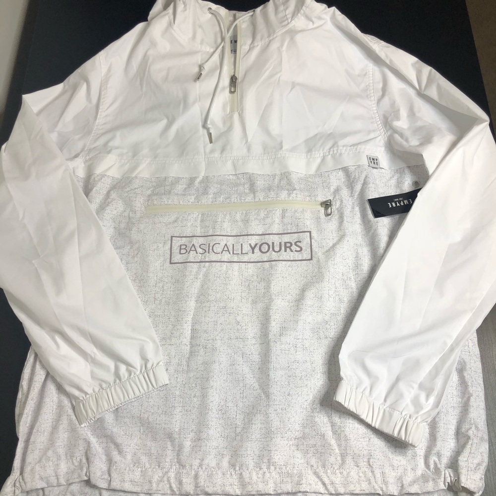 Empyre By Zumiez Rare Collab White Windbreaker M/L